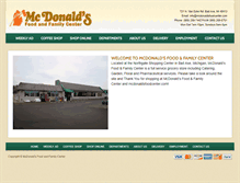 Tablet Screenshot of mcdonaldsfoodcenter.com